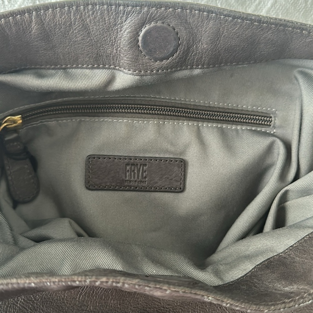 Frye Gray Leather Hobo Bag - Picture 10 of 10